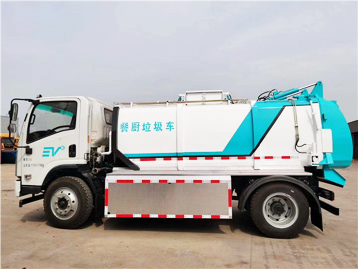陜汽軒德6.5方純電動餐廚垃圾車